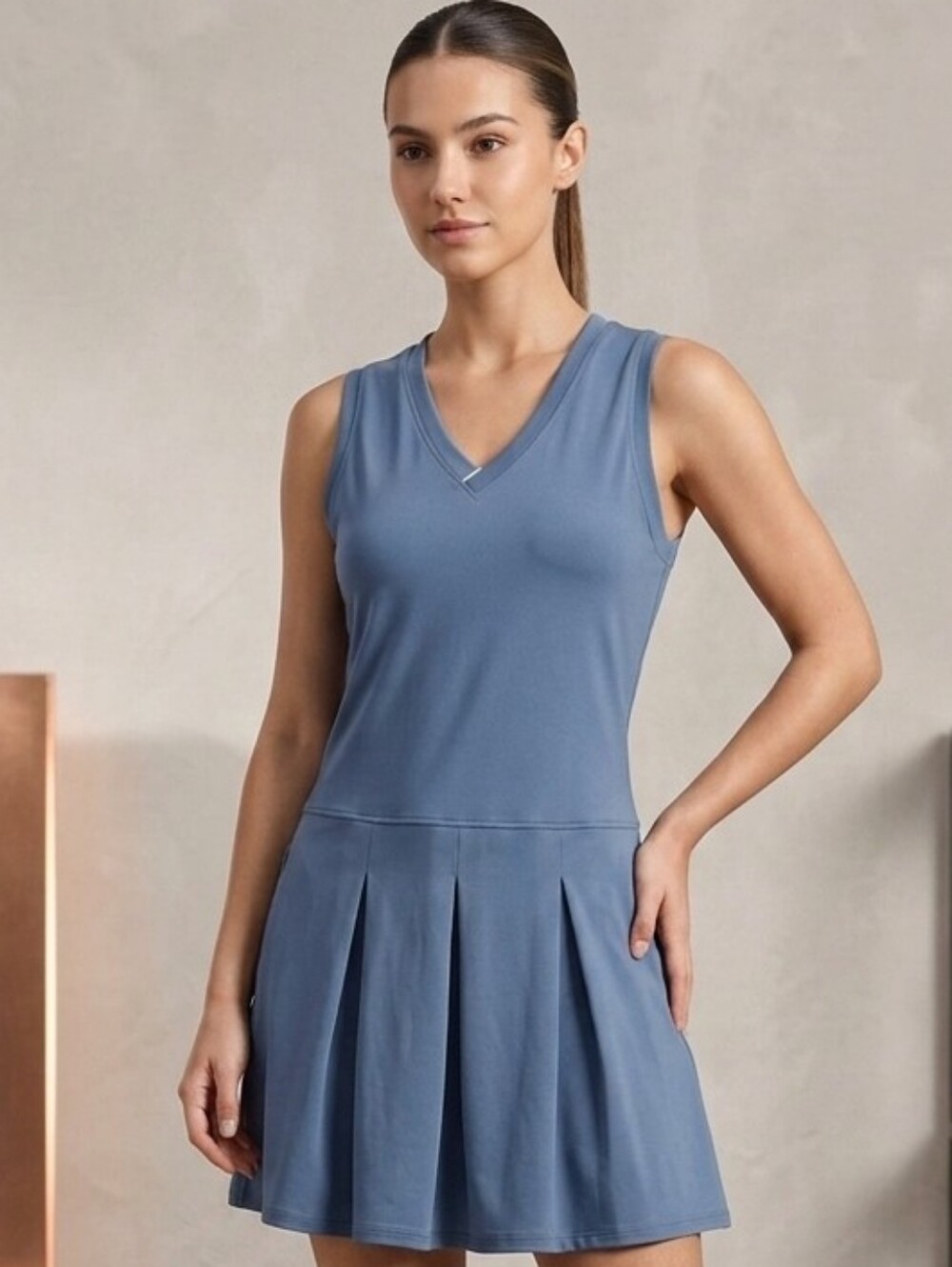 167 Kyodan Dark Blue Tennis Athletic Dress Size Large